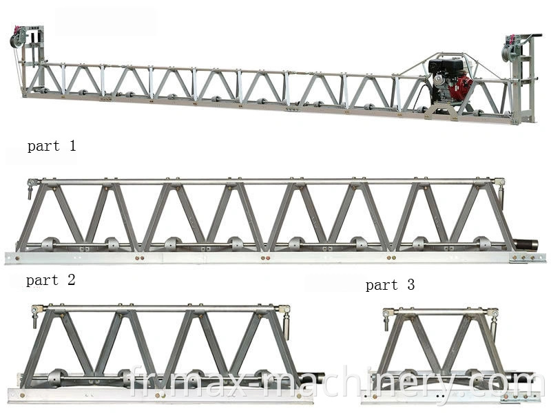 Machine de chape de truss vibratoire en béton pour vendre avec CE